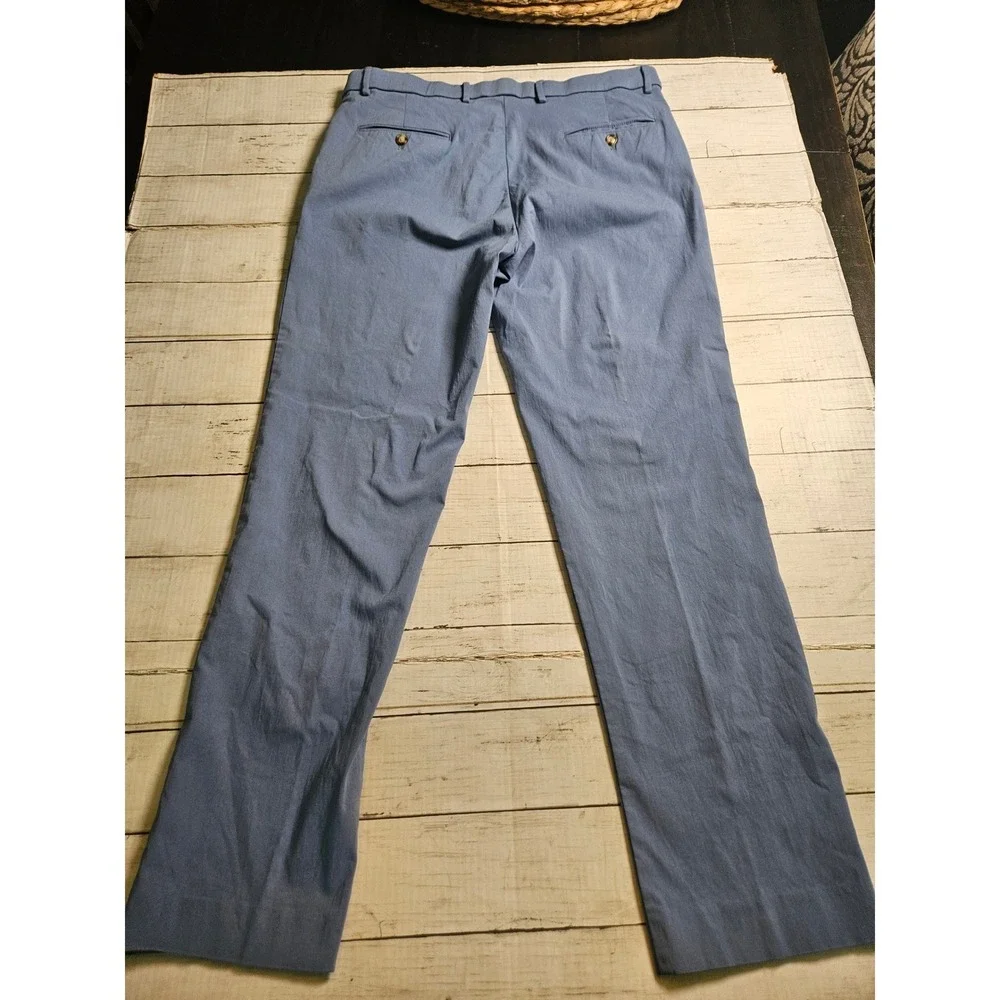 Ralph Lauren Mens Blue Dress Pants 36W x 32L Straight Leg Chino 35x31 Actual